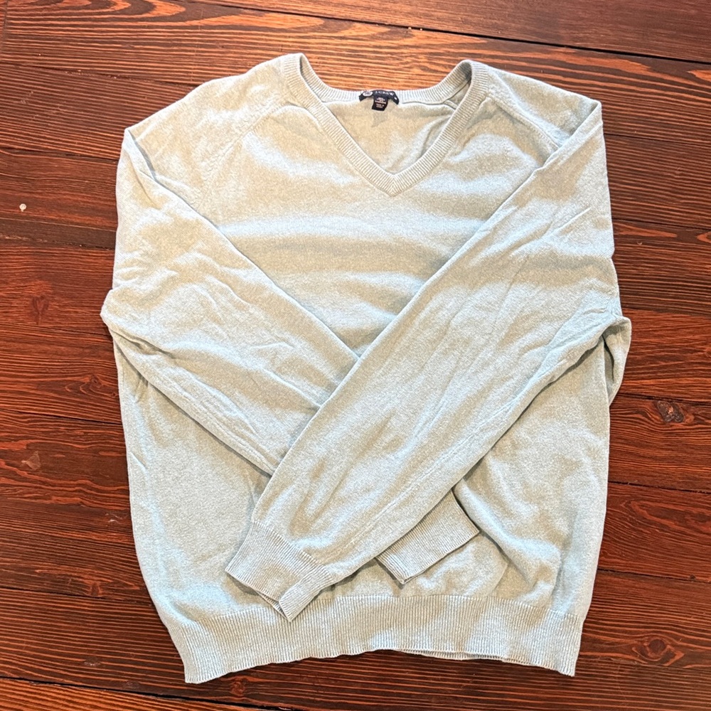 J. Crew Turquoise V-Neck Sweater